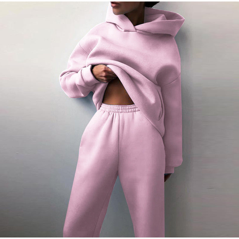 Warmer Oversize-Jogginganzug mit Kapuze für Damen – Mira