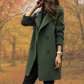 Damen Wintermantel Elegant Zweireiher Warm Stil – Amira