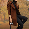 Damen Wintermantel Elegant Zweireiher Warm Stil – Amira
