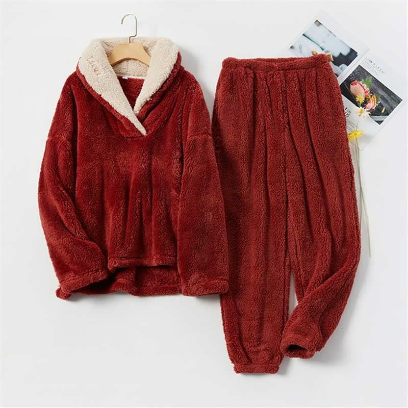 Kuschel-Pyjama Damen Warm und Bequem – Emma