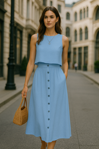 Ärmelloses Damenkleid für den Sommer – Elena