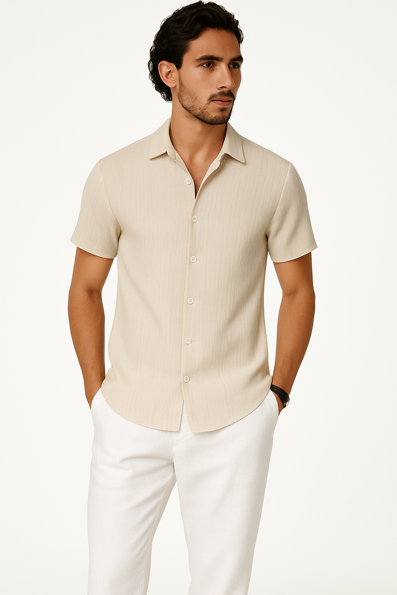 Sommerhemd Herren Kurzarm – Leicht, Elegant, Bequem – Detlef