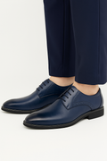 Bequeme Leder-Schnürschuhe mit Fußstütze – Leopold
