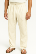 Leinenhose Herren Gerade Sommer Leicht Bequem – Elias