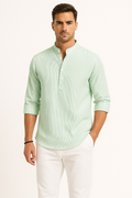 Herrenhemd Sommer Slim Fit Atmungsaktiv Elegant – Lennaro