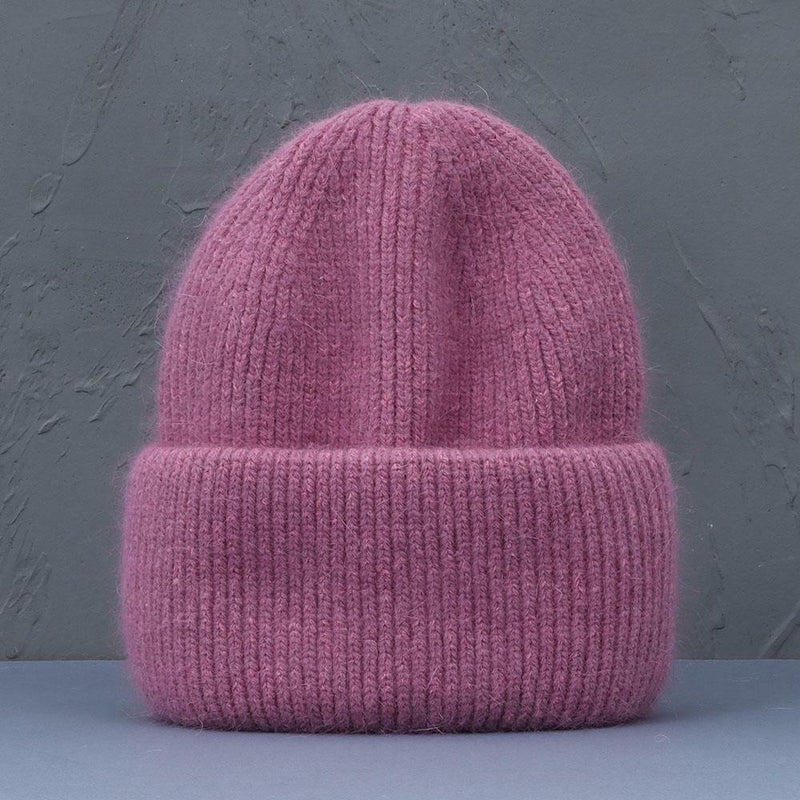 Wintermütze aus Kaninchenfell, weich & warm – Lena