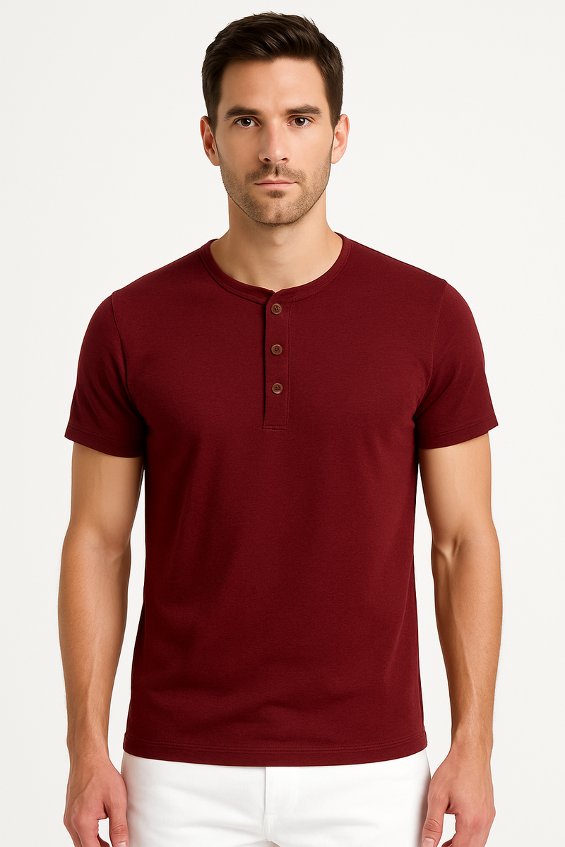 T-Shirt Herren Klassisch Baumwolle Bequem Basic – Eckhard