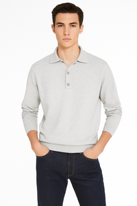 Hochwertiges Langarm-Poloshirt für Herren – Hanno
