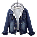 Kaschmir-Jeansjacke mit Kapuze – Noa