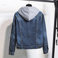 Kaschmir-Jeansjacke mit Kapuze – Noa