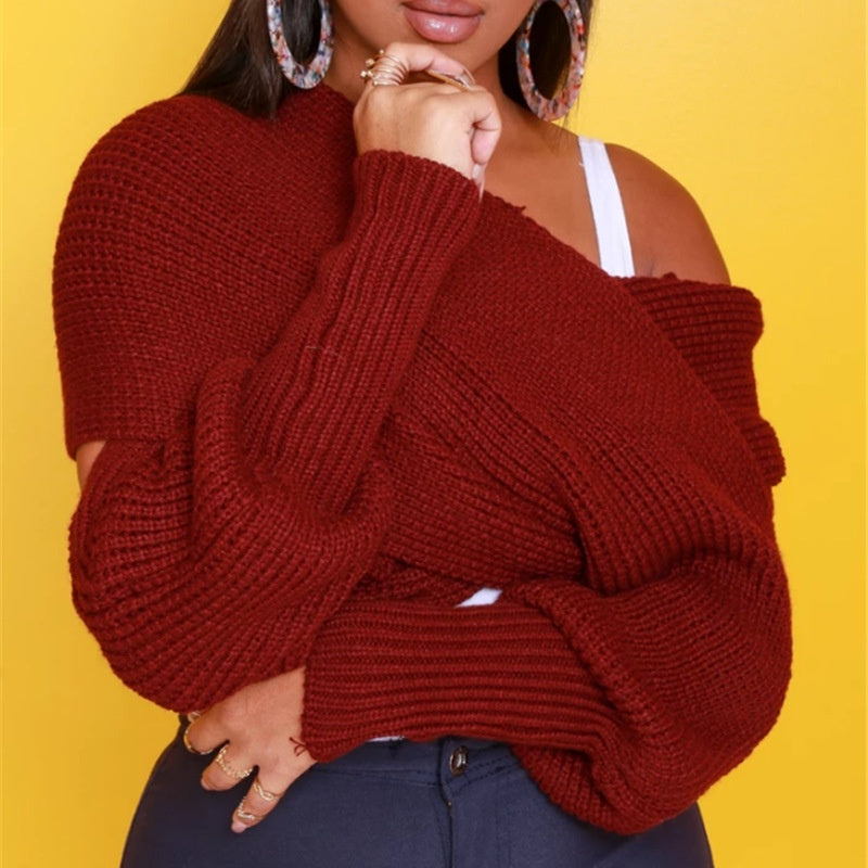 Strickpullover mit Ärmeln für Damen – Gretchen