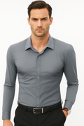 Schwarzes Herrenhemd Slim Fit für elegante Anlässe – Isidor