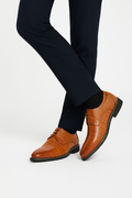 Bequeme Leder-Schnürschuhe mit Fußstütze – Leopold