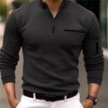 Herren-Sweater mit Viertelreißverschluss & weichem Stoff – Matteo