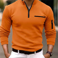 Herren-Sweater mit Viertelreißverschluss & weichem Stoff – Matteo