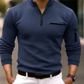 Herren-Sweater mit Viertelreißverschluss & weichem Stoff – Matteo