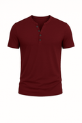Slim Fit Herren-Jerseyhemd mit Vintage-Look – Farlino
