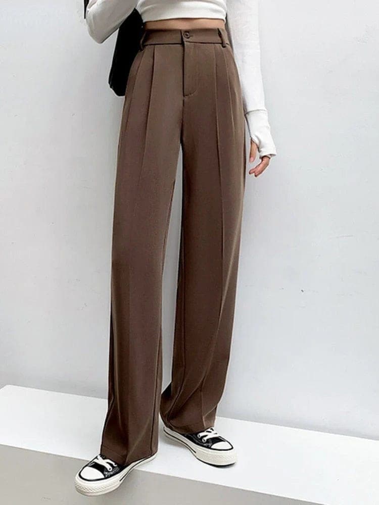 Weite Hose mit hoher Taille für Damen – Magdalena