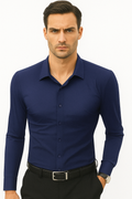 Schwarzes Herrenhemd Slim Fit für elegante Anlässe – Isidor