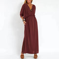 Langkleid Damen mit eleganter Passform Look – Alvanya