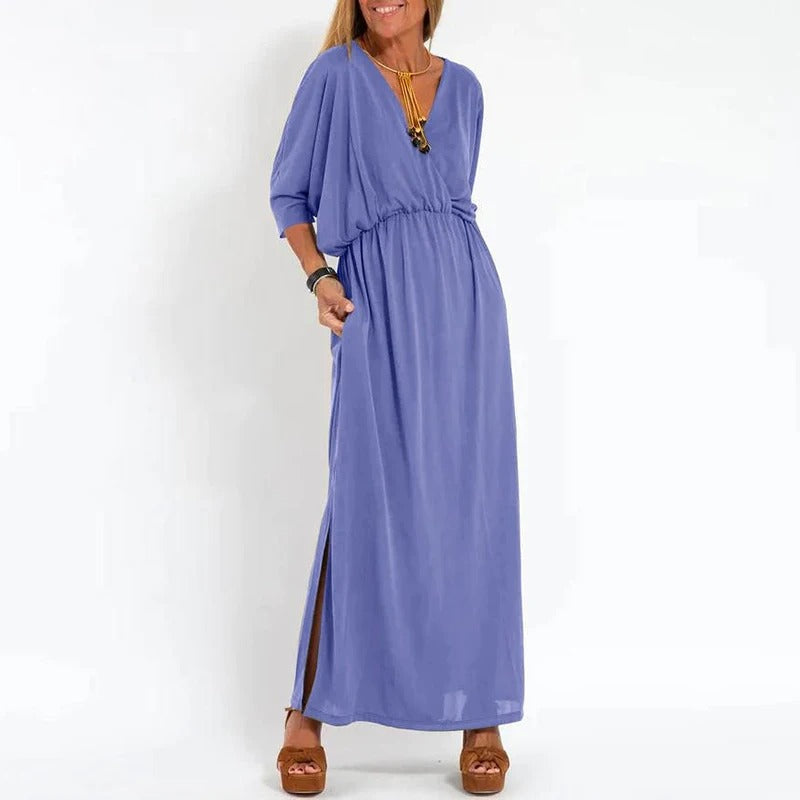 Langkleid Damen mit eleganter Passform Look – Alvanya