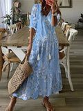 Boho Maxikleid Damen mit Bauchbedeckung Stil – Novalya