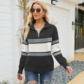 Damen Strickpullover mit Halfzip und lockerem Schnitt – Lara