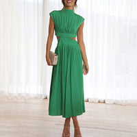 Elegantes Faltenkleid Damen mit Taschen – Diana