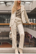 Eleganter 2-teiliger Seidenanzug für Damen – Emma