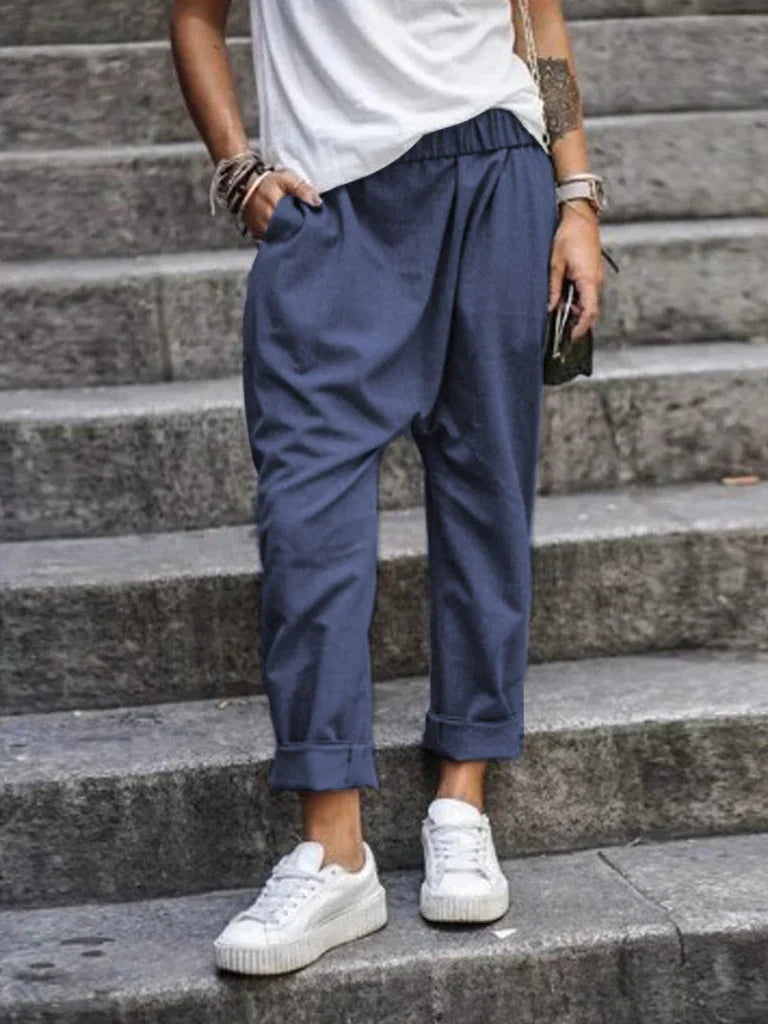 Leichte Baumwoll-Leinen Hose für entspannten Stil – Carsten