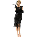 Pailletten-Fransenkleid im 20er-Jahre-Stil für Damen – Clara