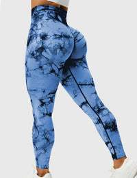 Damen-Sportleggings mit Tie-Dye Muster & High Waist – Mira