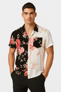 Leichtes Freizeit-Hawaiihemd für Herren Sommer – LeoTex
